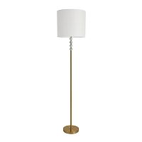 Торшер Torry 8441/1F Lumion белый на 1 лампу, основание латунь в стиле классический 