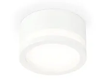 Светильник накладной XS8101017 Ambrella light белый 1 лампа, основание белое в стиле хай-тек круглый