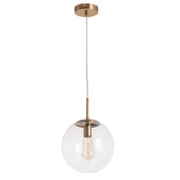 Светильник подвесной Volare A1925SP-1AB Arte Lamp прозрачный на 1 лампу, основание античное бронза в стиле современный шар