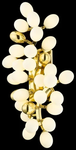 Бра Olivia WE232.23.301 Wertmark белый на 23 лампы, основание золотое в стиле современный ветви