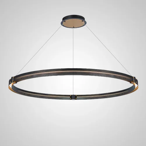 Люстра подвесная HALLVIG D122 201163-23 ImperiumLoft чёрная на 1 лампу, основание чёрное в стиле современный 