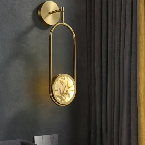 Настенный светильник AKIRA WALL FRAME H51 208978-23 ImperiumLoft латунь на 1 лампу, основание латунь в стиле современный фото 7