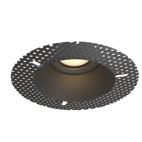 Светильник точечный для затирки Spodek DL042-01B Maytoni чёрный 1 лампа, основание чёрное в стиле хай-тек для затирки