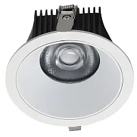 Светильник точечный LED Dorsum WTD.O06.000.30.10 Wertmark белый на 1 лампу, основание белое в стиле хай-тек современный круглый