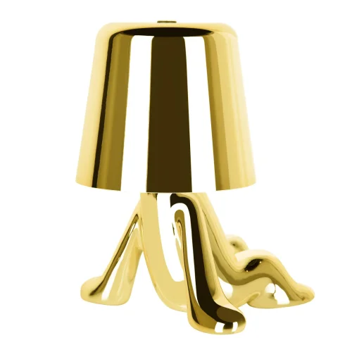 Настольная лампа LED Brothers 10233-B Gold LOFT IT золотая 1 лампа, основание золотое металл в стиле модерн животные фото 7
