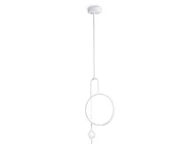 Светильник подвесной LED FL66431 Ambrella light белый 1 лампа, основание белое в стиле хай-тек современный 
