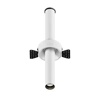 Светильник точечный LED Focus T C140TRS-L300-7W4K-W Maytoni белый 1 лампа, основание белое в стиле современный хай-тек для затирки круглый трубочки