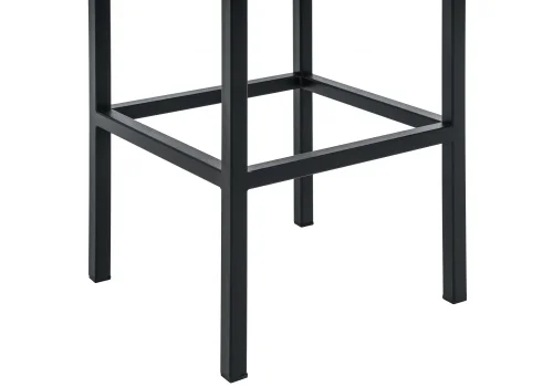 Барный стул Лофт рогожка графит / черный матовый 385632 Woodville, серый/ткань, ножки/металл/чёрный, размеры - ****350*350 фото 4