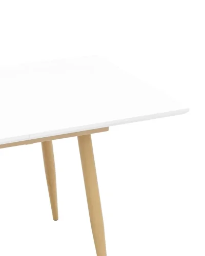 Стол обеденный Стокгольм, раскладной, 120-160*80, белый УТ000003491 Stool Group столешница белая из мдф фото 5