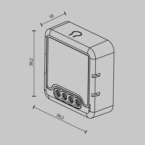 Wi-Fi выключатель одноканальный 250Вт MS007 Maytoni на 1 , основание белое в стиле выключатель фото 2