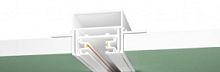 Профиль для монтажа однофазного шинопровода в ГКЛ потолок (2м) St001 ST001.529.02 ST-Luce белый в стиле хай-тек для светильников серии St001 однофазный гкл встраиваемый профиль