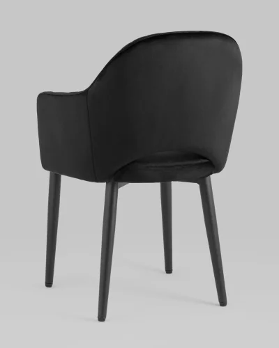 Стул Венера диамант NEW, велюр черный NP (набор 2 шт) УТ000038734 Stool Group, /велюр, ножки/металл/, размеры - ***** фото 5