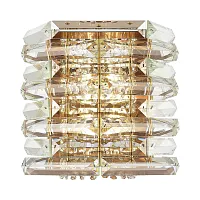 Бра Strozzi SL6137.201.02 ST-Luce прозрачный на 2 лампы, основание медь в стиле современный 
