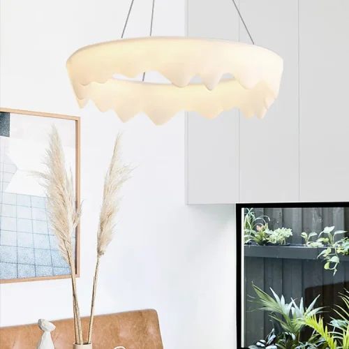 Люстра подвесная ODDLY C D65 220268-23 ImperiumLoft белая на 1 лампу, основание белое в стиле современный скандинавский минимализм фото 8