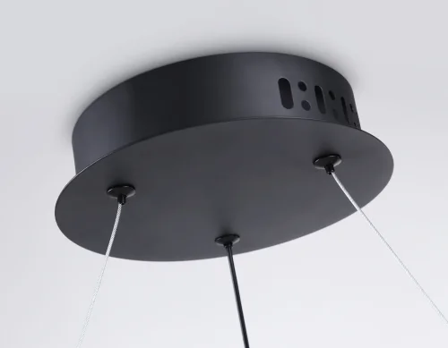 Светильник подвесной LED с пультом FL66293 Ambrella light чёрный 1 лампа, основание чёрное в стиле современный хай-тек шар фото 8