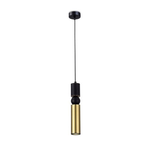 Светильник подвесной Salem V10541-PL Moderli латунь 1 лампа, основание чёрное в стиле современный трубочки