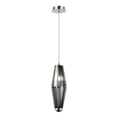 Светильник подвесной Ciara SL1242.103.01 ST-Luce серый чёрный 1 лампа, основание хром в стиле арт-деко 