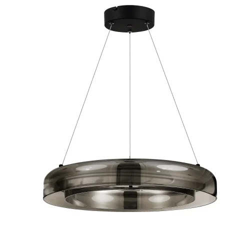 Светильник подвесной LED Foray SL6019.333.01 ST-Luce серый чёрный 1 лампа, основание латунь в стиле современный  фото 2