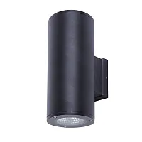 Настенный светильник уличный LED Torcular A2815AL-2BK Arte Lamp уличный IP65 чёрный на 2 лампы, плафон чёрный в стиле современный LED