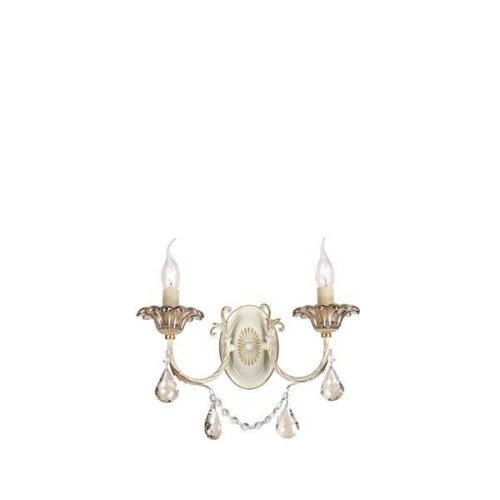 Бра  CATANIA L14622.22 L'ARTE LUCE без плафона на 2 лампы, основание золотое белое в стиле классический 