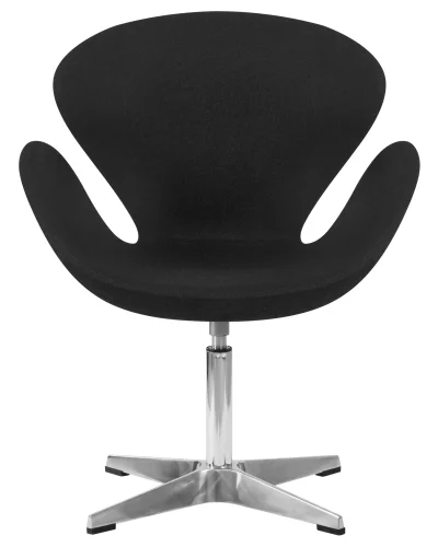 Кресло дизайнерское 69A-LMO SWAN, цвет сиденья черный (AF9), алюминиевое основание Dobrin, чёрный/ткань, ножки/металл/алюминий, размеры - ****710*600 фото 8