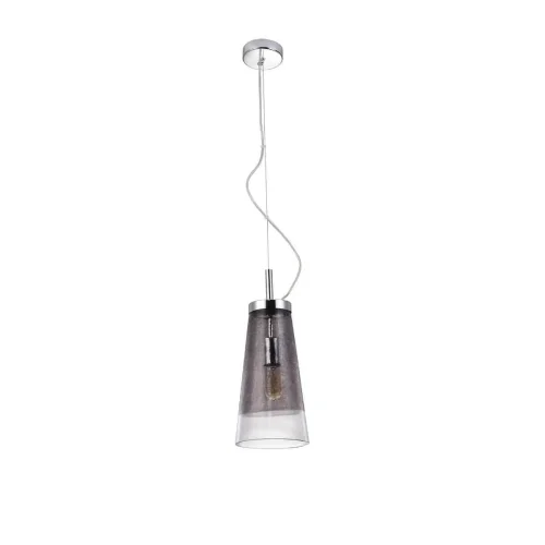 Светильник подвесной Avoria VL5212P11 Vele Luce серый прозрачный на 1 лампу, основание хром в стиле современный 
