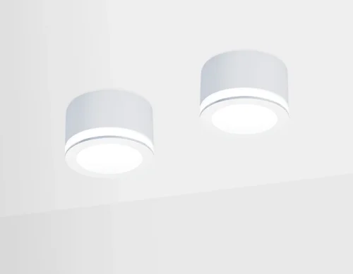 Светильник накладной LED TN265 Ambrella light белый 1 лампа, основание белое в стиле современный хай-тек круглый фото 2