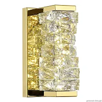 Бра LED Espira SL6010.201.08 ST-Luce прозрачный 1 лампа, основание золотое в стиле современный 
