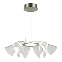 Светильник подвесной LED Fairy SL6235.103.20 ST-Luce прозрачный на 1 лампу, основание никель в стиле флористика современный 