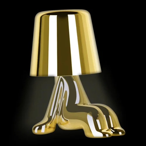 Настольная лампа LED Brothers 10233-D Gold LOFT IT золотая 1 лампа, основание золотое металл в стиле модерн животные фото 4