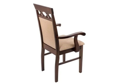 Деревянный стул Mango бежевое 1998 Woodville, бежевый/ткань, ножки/дерево/коричневый, размеры - ****560*500 фото 4
