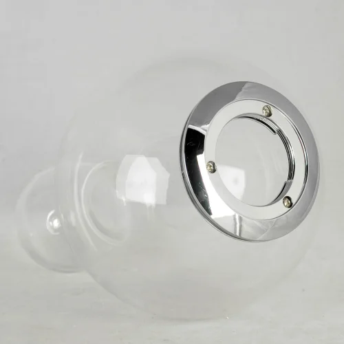 Светильник подвесной LSP-8495 Lussole прозрачный 5 ламп, основание хром в стиле современный каскад выдувное фото 3
