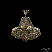 Люстра подвесная 19271/H1/45IV G R777 Bohemia Ivele Crystal янтарная золотая на 8 ламп, основание золотое в стиле классика sp
