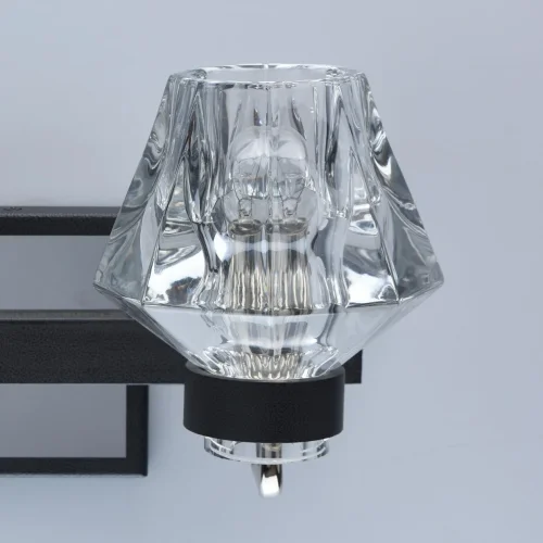 Бра Джестер 104022302 MW-Light прозрачный на 2 лампы, основание хром в стиле современный  фото 5