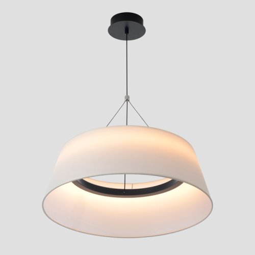 Светильник подвесной ЛЕД с пультом FUSION SP30W LED Crystal Lux белый на 1 лампу, основание чёрное в стиле классический с пультом фото 2