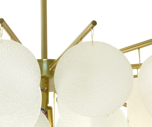 Люстра потолочная Альвия 07684-8,20 Kink Light белая на 8 ламп, основание бронзовое в стиле современный  фото 2
