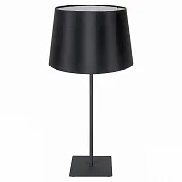 Настольная лампа LSP-0519 Lussole чёрная 1 лампа, основание чёрное металл в стиле современный 