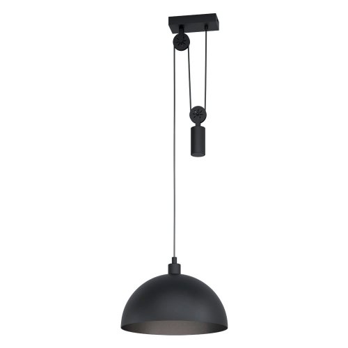 Светильник подвесной лофт Winkworth 43435 Eglo чёрный 1 лампа, основание чёрное в стиле лофт 