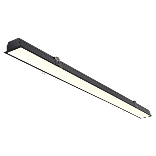 Светильник потолочный LED встраиваемый Iter 358823 Novotech чёрный 1 лампа, основание чёрное в стиле минимализм современный линейный фото 3