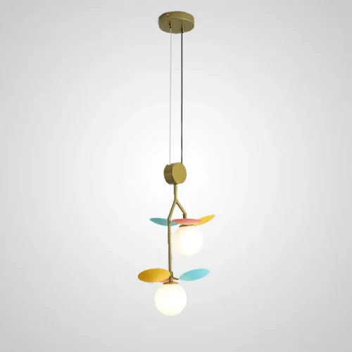 Светильник подвесной MATISSE DUO Multicolor 208698-23 ImperiumLoft разноцветный 1 лампа, основание латунь в стиле современный 