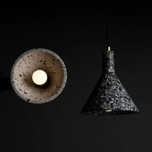 Светильник подвесной OLAUG black 189796-23 ImperiumLoft чёрный 1 лампа, основание бронзовое в стиле скандинавский  фото 8