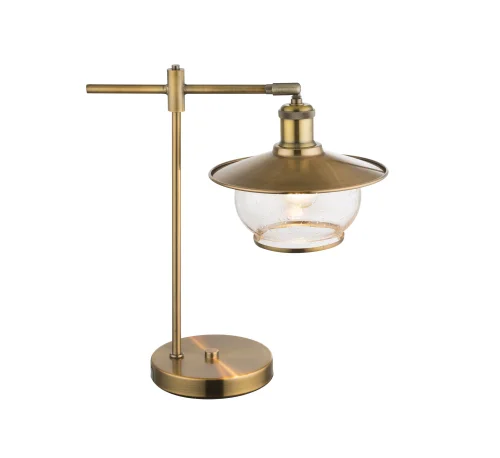 Настольная лампа NEVIS 69030T Globo прозрачная 1 лампа, основание античное бронза металл в стиле кантри 