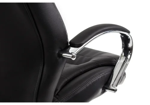 Компьютерное кресло Tomar черное 1740 Woodville, чёрный/искусственная кожа, ножки/металл/хром, размеры - *1260***680*680 фото 9