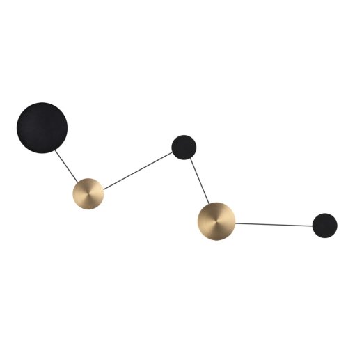 Бра LED Galaxy 7115/30WL Odeon Light чёрный на 1 лампу, основание чёрное в стиле хай-тек отражённый свет