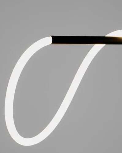 Светильник подвесной LED True V10689-PL Moderli белый 1 лампа, основание чёрное в стиле минимализм хай-тек современный  фото 3