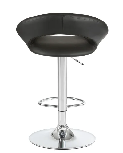 Стул барный набор 2 шт. SET-2 5001-LM MIRA , цвет сиденья черный, цвет основания хром Dobrin, /экокожа, ножки/металл/хром, размеры - 790*1020***535*470 фото 6