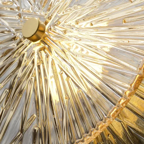 Люстра подвесная AGAPI CH 197775-23 ImperiumLoft прозрачная на 10 ламп, основание латунь в стиле современный фото 2