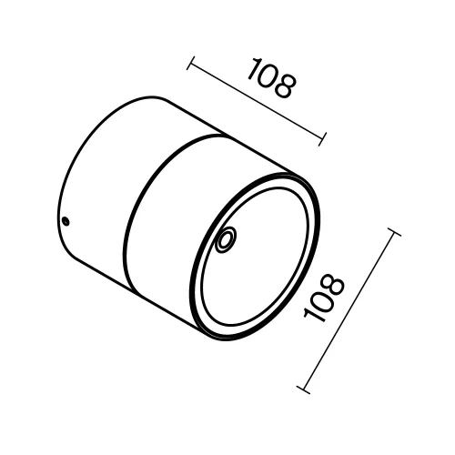 Накладной светильник уличный LED Spin O310CL-L12W3K Maytoni уличный IP54 белый на 1 лампу, плафон белый в стиле современный LED фото 3