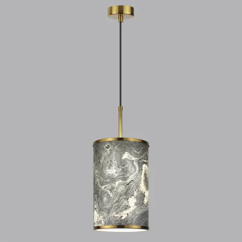 Светильник подвесной Bergi 5064/1A Odeon Light серый 1 лампа, основание античное бронза в стиле современный  фото 8