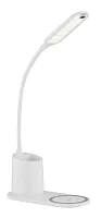 Настольная лампа LED Melli 58429W Globo белая 1 лампа, основание белое полимер в стиле минимализм современный 